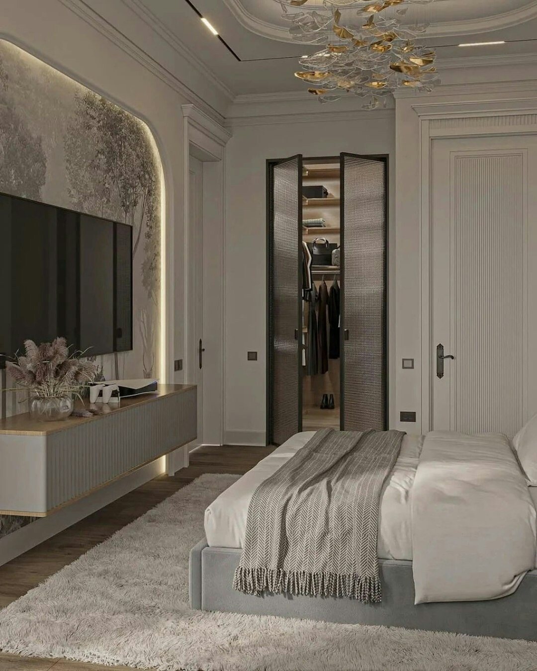 elegant bedroom celebrity style