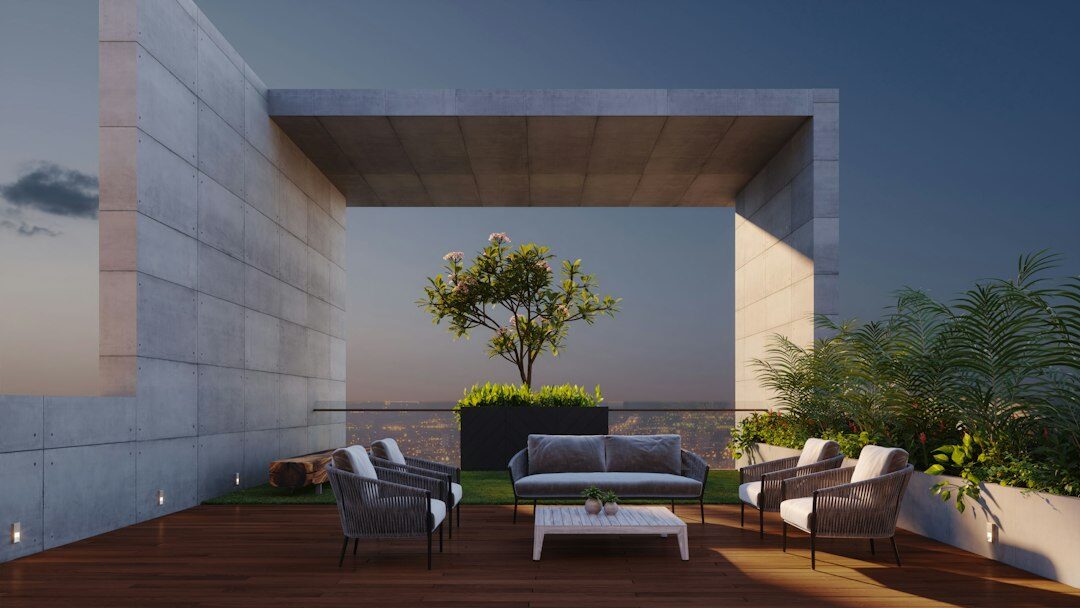 luxury celebrity outdoor space