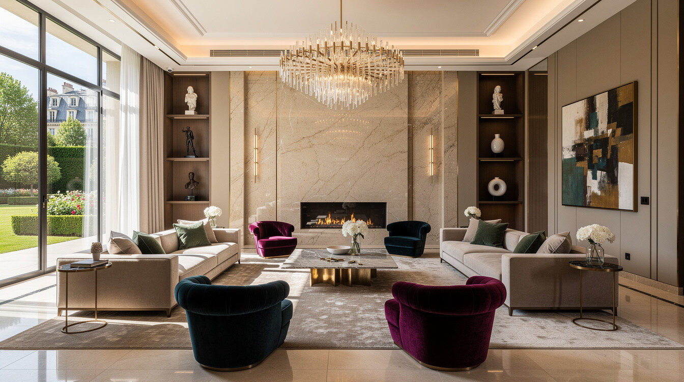 luxury french celebrity home interior